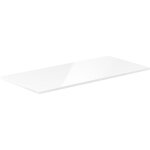 Mexen uni plateau de meuble 120 cm, blanc brillant - 91axx - 1204 - 464 - 18 - 00