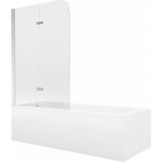 Mexen - vega baignoire rectangulaire 160 x 70 cm avec habillage et paroi de douche � 2 battants 100 cm, ...