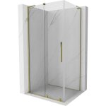 Mexen - velar l cabine de douche coulissante 100 x 80 cm, transparent, dore - 871 - 100 - 080 - 03 - ...
