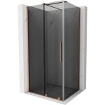 Mexen - velar cabine de douche coulissante 120 x 80 cm, graphite, cuivre bross - 871 - 120 - 080 - 41 ...