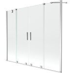 Mexen - velar duo cran de baignoire  2 ailes coulissante 180 x 150 cm, transparent, chrome - 896 - ...