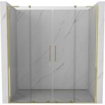 Mexen - velar l duo porte de douche coulissante 180 cm, transparent, dor� - 871 - 180 - 003 - 02 - 50 ...