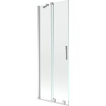 Mexen - velar �cran de baignoire � 2 ailes coulissante 75 x 150 cm, transparent, chrome - 896 - 075 - ...