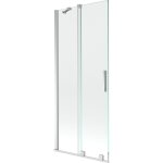 Mexen velar �cran de baignoire � 2 ailes coulissante 80 x 150 cm, transparent, chrome - 896 - 080 - 000 ...