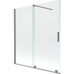 Mexen - velar paravent de baignoire 2 volets coulissants 150 x 150 cm, transparent, gun metal - 896 - ... Mexen - velar paravent de baignoire 2 volets coulissants 150 x 150 cm, transparent, gun metal - 896 - ...