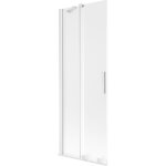 Mexen - velar pare - douche de baignoire coulissant  2 vantaux 70 x 150 cm, givr, blanc - 896 - 070 ...