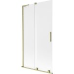 Mexen - velar l pare - douche  deux volets coulissants 100 x 150 cm, dpoli, or bross - 896 - 100 - ...
