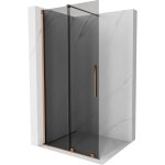 Mexen - velar paroi de douche coulissante walk - in 100 x 200 cm, graphite 8 mm, or rose - 871 - 100 ...