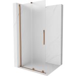 Mexen - velar paroi de douche coulissante walk - in 110 x 200 cm, givr�e 8 mm, or rose - 871 - 110 - ...