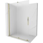 Mexen - velar paroi de douche coulissante walk - in 140 x 200 cm, verre dépoli 8 mm, doré - 871 - 140 ... Mexen - velar paroi de douche coulissante walk - in 140 x 200 cm, verre dépoli 8 mm, doré - 871 - 140 ...