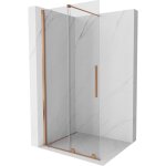 Mexen - velar paroi de douche coulissante walk - in 70 x 200 cm, transparent 8 mm, cuivre bross� - 871 ...
