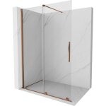 Mexen - velar paroi de douche pliante walk - in 160 x 200 cm, transparent 8 mm, or rose - 871 - 160 - ...