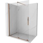 Mexen - velar paroi de douche r�tractable walk - in 140 x 200 cm, transparent 8 mm, or rose - 871 - 140 ...