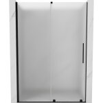 Mexen - velar porte de douche coulissante 140 cm, givr�e, noire - 871 - 140 - 000 - 31 - 70