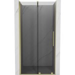 Mexen - velar porte de douche coulissante 90 cm, graphite, or bross� - 871 - 090 - 000 - 41 - 55