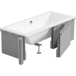 Mexen ? baignoire rectangulaire 120 - 150 x 70 - 90 cm en polystyr�ne blanc ? r�sistante � l'humidit� ...