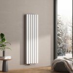 Meykoers - radiateur eau chaude vertical plat design radiateur chauffage centrale double couche blanc ...