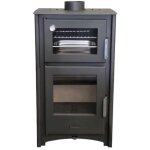 Mf - po�le � bois avec four aroa 12 kw en acier avec chambre en vermiculite et four r�fractaire ? plateau ...