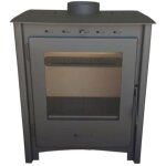 Mf - pole  bois greta 12 kw en acier avec chambre en vermiculite et vitre cramique propre ? combustion ...