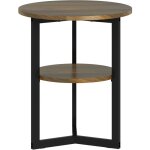 Mh - bout de canap� gu�ridon judie marron et noir