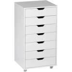 Mh - caisson bureau 7 tiroirs - dim. 47, 5l x 39, 5l x 90h cm