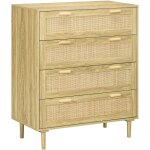 Mh - commode 4 tiroirs indira cannage rotin