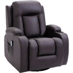 Mh - fauteuil relax massant chauffant angelo marron Mh - fauteuil relax massant chauffant angelo marron