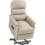 Mh - fauteuil releveur massant chauffant noella beige