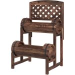 Mh - jardini�re sur�lev�e potager sur pied 2 niveaux et treillis