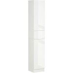 Mh - meuble colonne salle de bain 2 portes 3 tagres tiroir faade blanc laqu