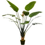 Mh - plante artificielle strelitzia h. 180 cm feuilles fleurs ralistes pot inclus