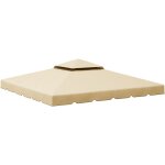 Mh - toile de rechange pour tonnelle barnum emilie beige