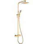 Mice collection - barre de douche thermostatique extensible avec pomme de douche ronde extra - plate ...