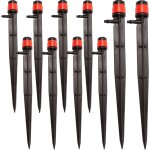 Micro goutteur arroseur 0 - 80l / h 1 / 4' sol propulsé système d'arrosage 10x Micro goutteur arroseur 0 - 80l / h 1 / 4' sol propulsé système d'arrosage 10x