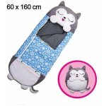 Mignon sac de couchage et oreiller 2 en 1 happy nappers pour enfant 160 x 60 cm duvet adapte a toutes ...