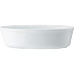 Mikasa chalk oval cake and pie plate, white, large porcelain cake plate, 18cm - passe au four, plat profond ...