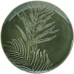 Mikasa jardin - assiette de service ronde de gres vert, 35 cm, grande assiette pour les entres et les ...