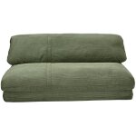 Miliboo - chauffeuse convertible 2 places en tissu velours ctel vert kaki spencer