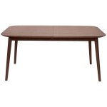 Miliboo - table extensible rallonges intégrées rectangulaire en bois foncé noyer l160 - 210 cm ank Miliboo - table extensible rallonges intégrées rectangulaire en bois foncé noyer l160 - 210 cm ank
