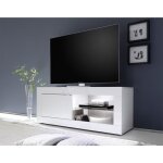 Bestmobilier - milo - meuble tv - blanc - 140 cm Bestmobilier - milo - meuble tv - blanc - 140 cm