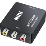 Mini av rca cvbs vers hdmi vid�o audio convertisseurs adaptateur support 720 1080p pour cam�ra, xbox ...
