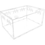 Mini bac � terrarium, bac � reptiles en acrylique, bac � reptiles vidable, bac � reptiles transparent ...