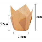 Mini caissettes � cupcake - pwshymi - tulipe - 150 pi�ces - papier anti - graisse - 3 couleurs