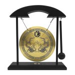 Mini carillon olien de table gong de bureau instruments de percussion avec maillet pour dcoration intrieure ...
