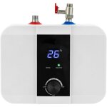 Mini chauffe - eau �lectrique 6 l, avec affichage led et r�gulateur de temp�rature, r�sistant � la pression ...