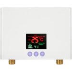 Mini chauffe - eau �lectrique, chauffe - eau instantan� mural 3kw avec affichage led, r�glage de la temp�ratur ...