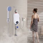 Mini chauffe - eau instantan de salle de bain lectrique avec pomme de douche 5500w