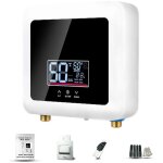 Mini chauffe - eau instantan sans rservoir 220 v avec panneau d'affichage numrique led - douche lectroniqu ...