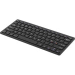 Mini clavier sans fil deltaco avec touches muettes nano recepteur usb 10m