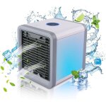 Mini climatisateur portable rechargeable usb - ventilateur usb avec r�servoir d?eau - led 7 couleurs, ...